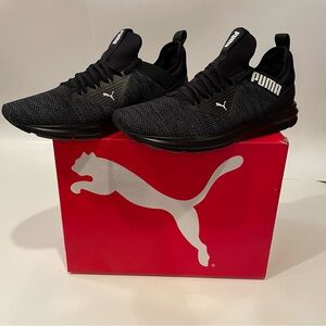 PUMA Mens SIZE 13 Enzo Beta Woven black running Sneakers (NIB) NEW IN BOX